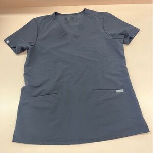 Figs Casma Three Pocket Scrub Top Size Small